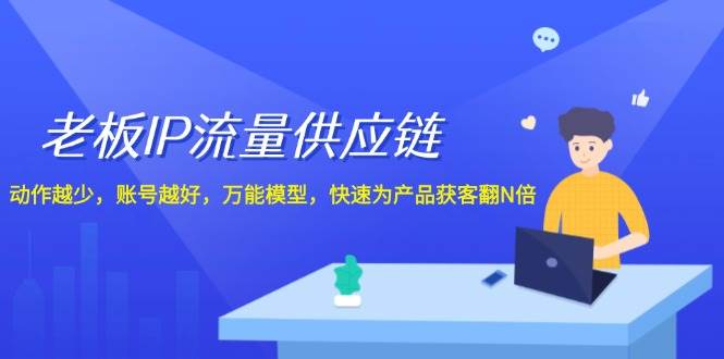 老板 IP流量 供应链，动作越少，账号越好，万能模型，快速为产品获客翻N倍-有渔有礼