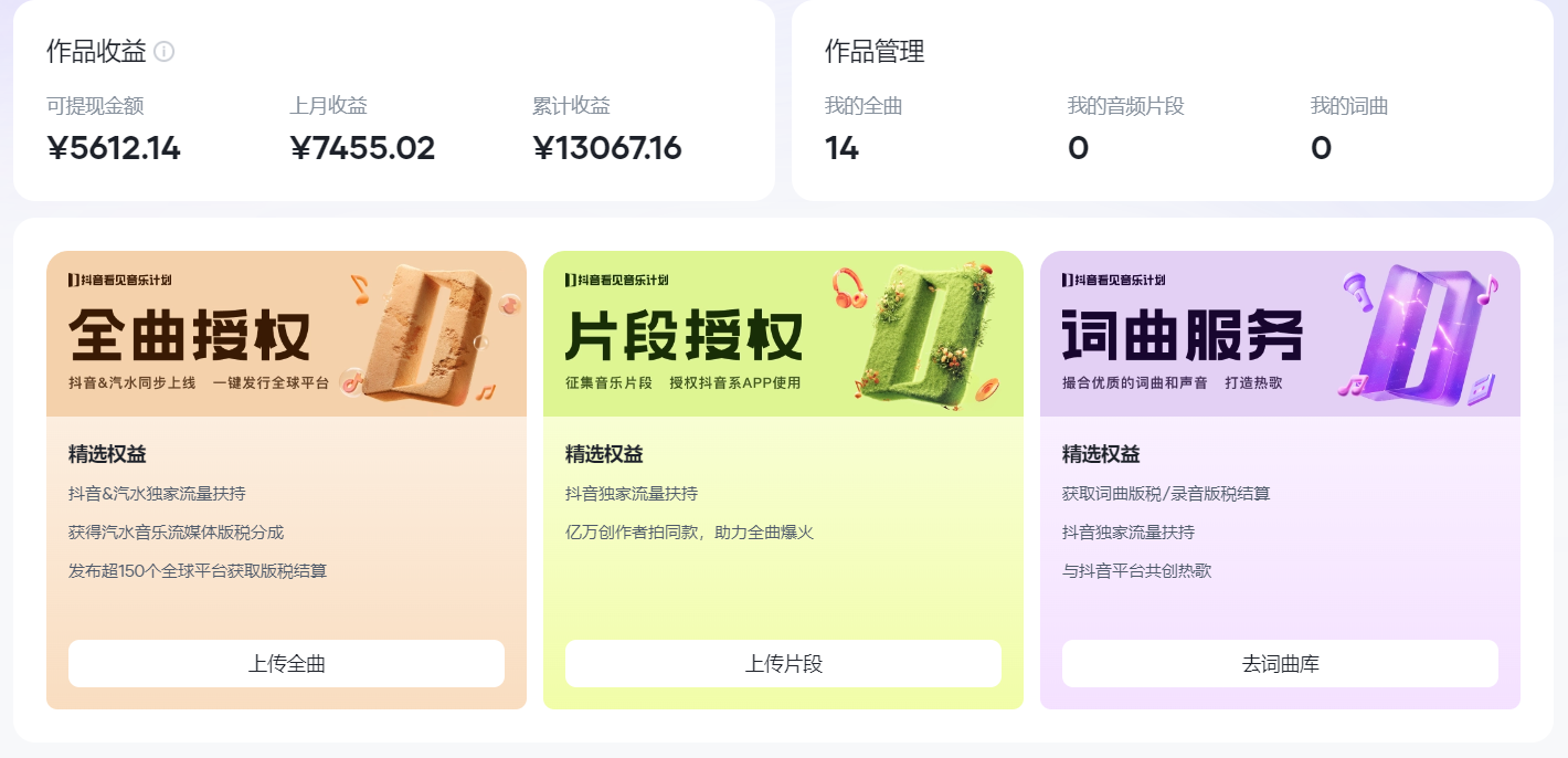 图片[1]-汽水音乐人计划自撸玩法保底月入4000+-有渔有礼