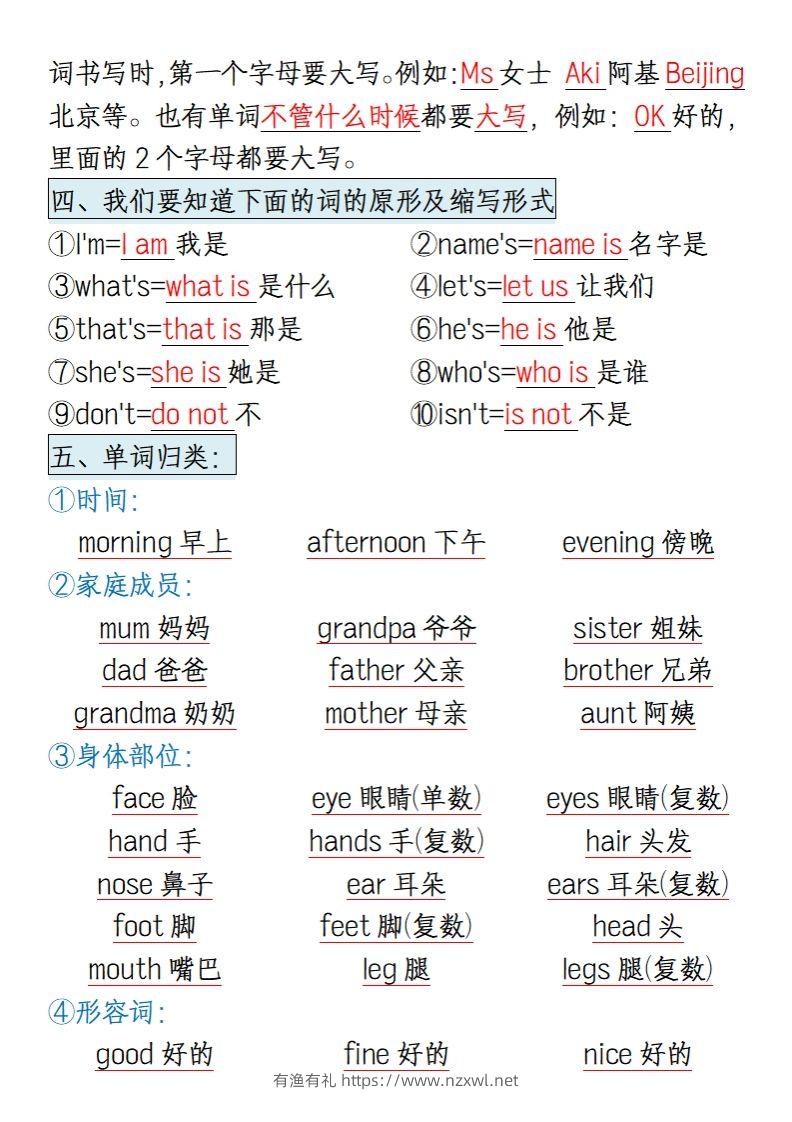 图片[2]-三上英语知识点归纳总结（全国通用版）-有渔有礼