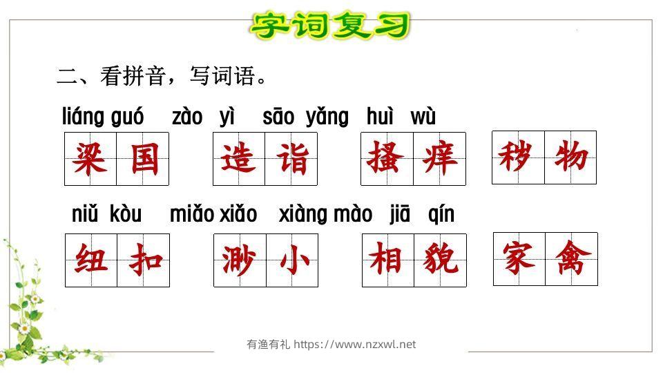 图片[3]-五年级语文下册第8单元知识点课件（部编版）-有渔有礼