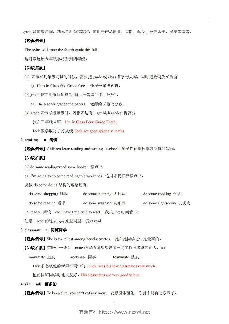 图片[2]-译林版英语七年级上册Unit1Thisisme知识点-有渔有礼