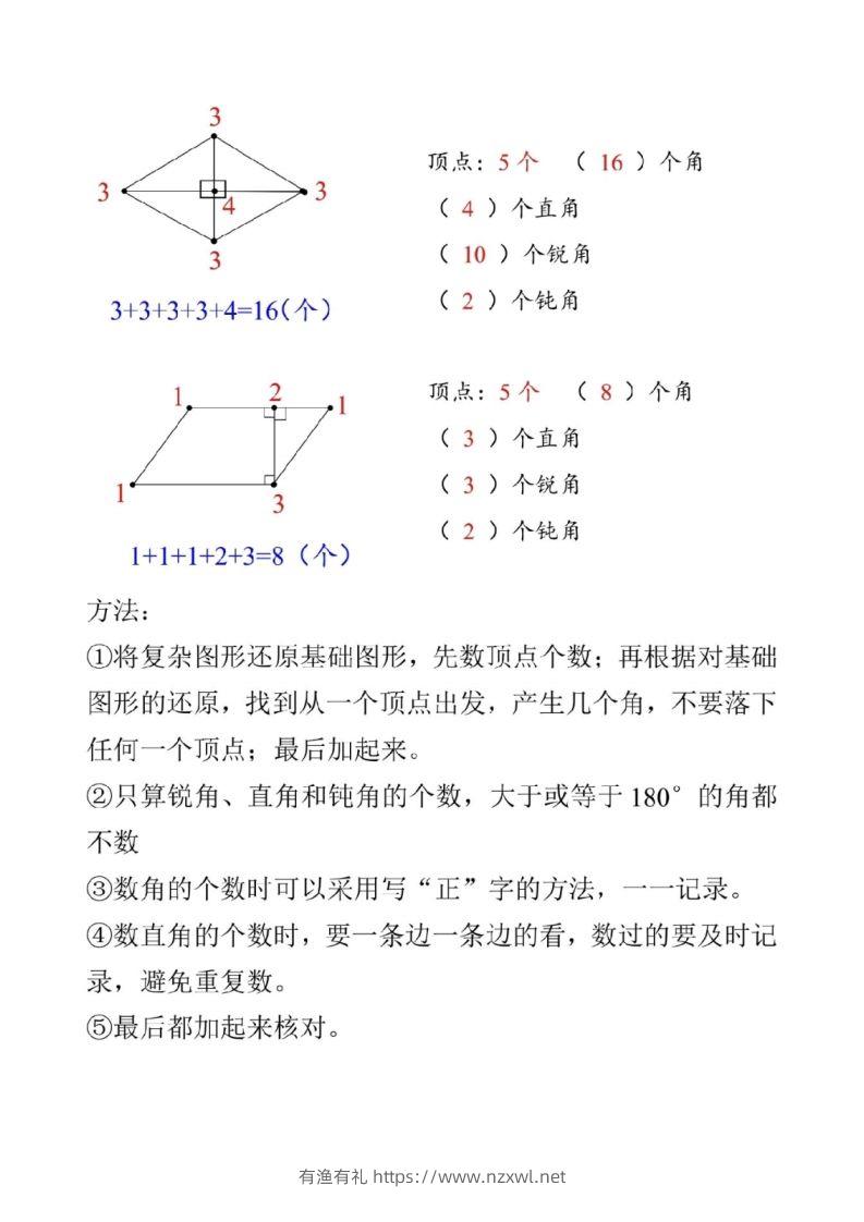 图片[3]-二上数学图形数角的个数方法-有渔有礼