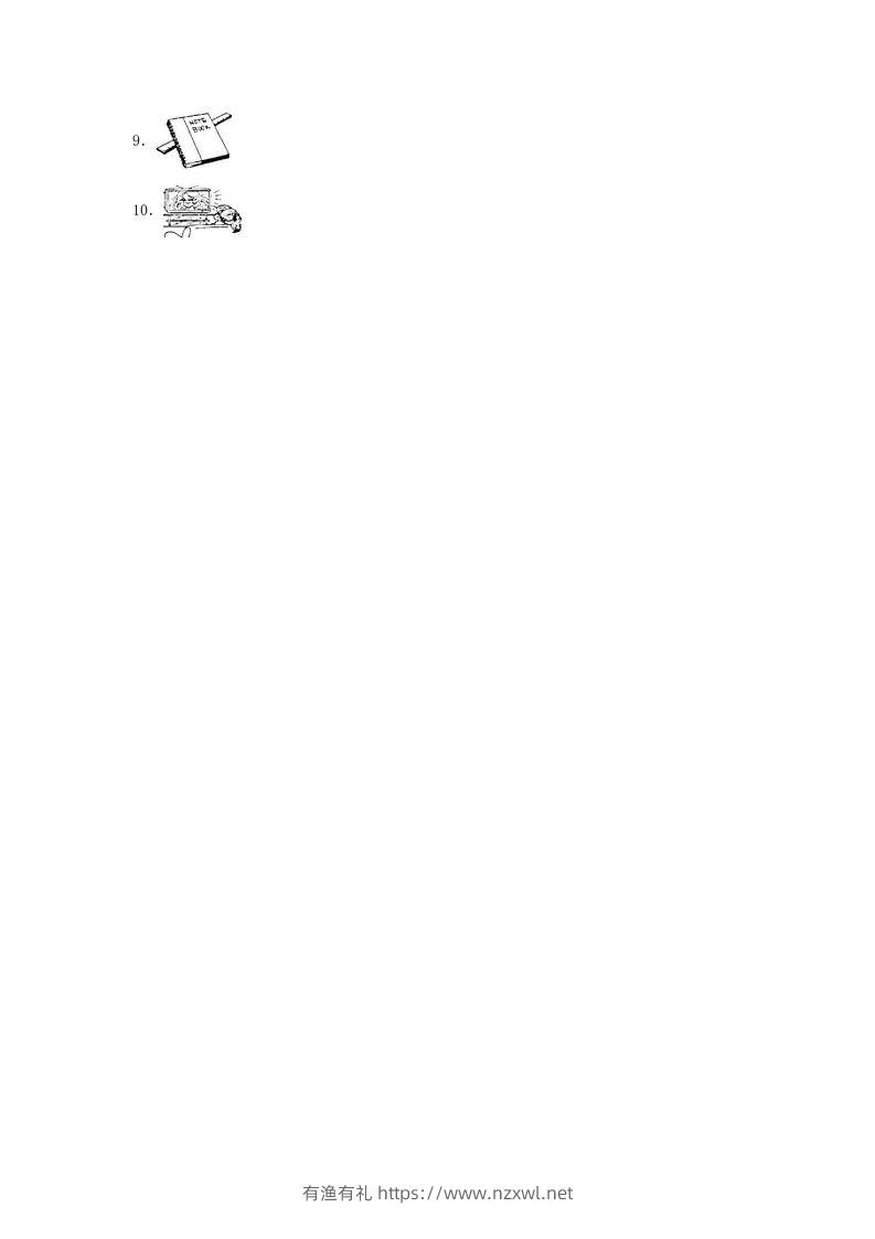 图片[2]-2020-2021学年浙江省湖州市德清县四年级上学期期末英语真题及答案(Word版)-有渔有礼