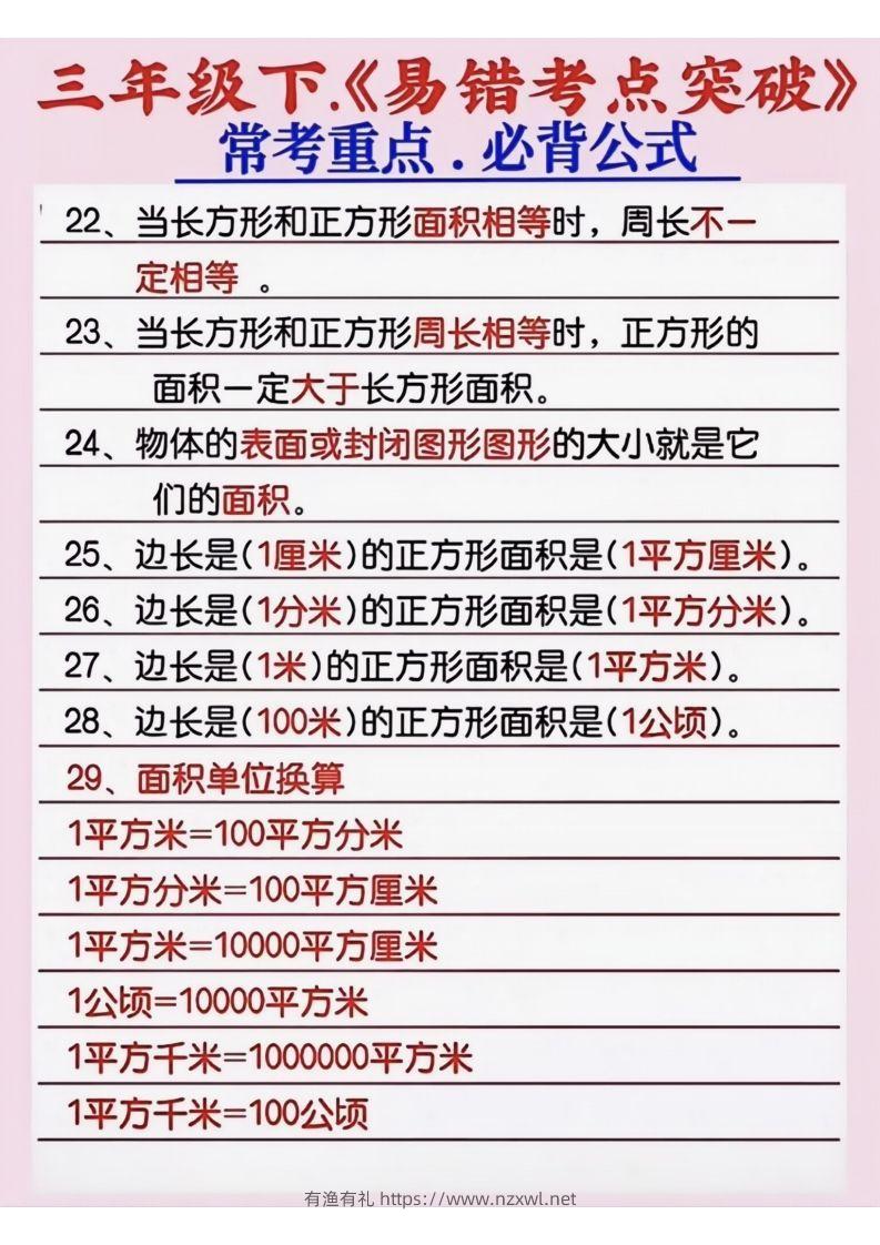 图片[3]-三年级数学下册《易错考点突破》-有渔有礼