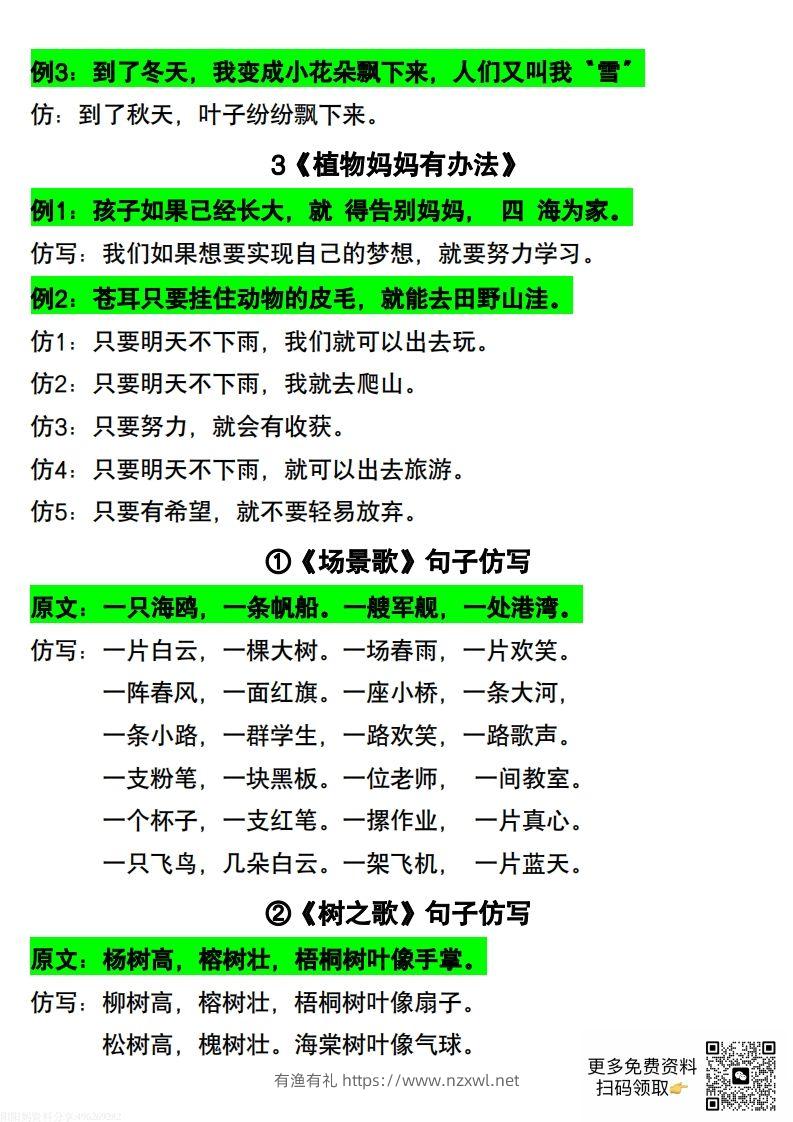 图片[2]-二年级上册语文仿写句子-有渔有礼