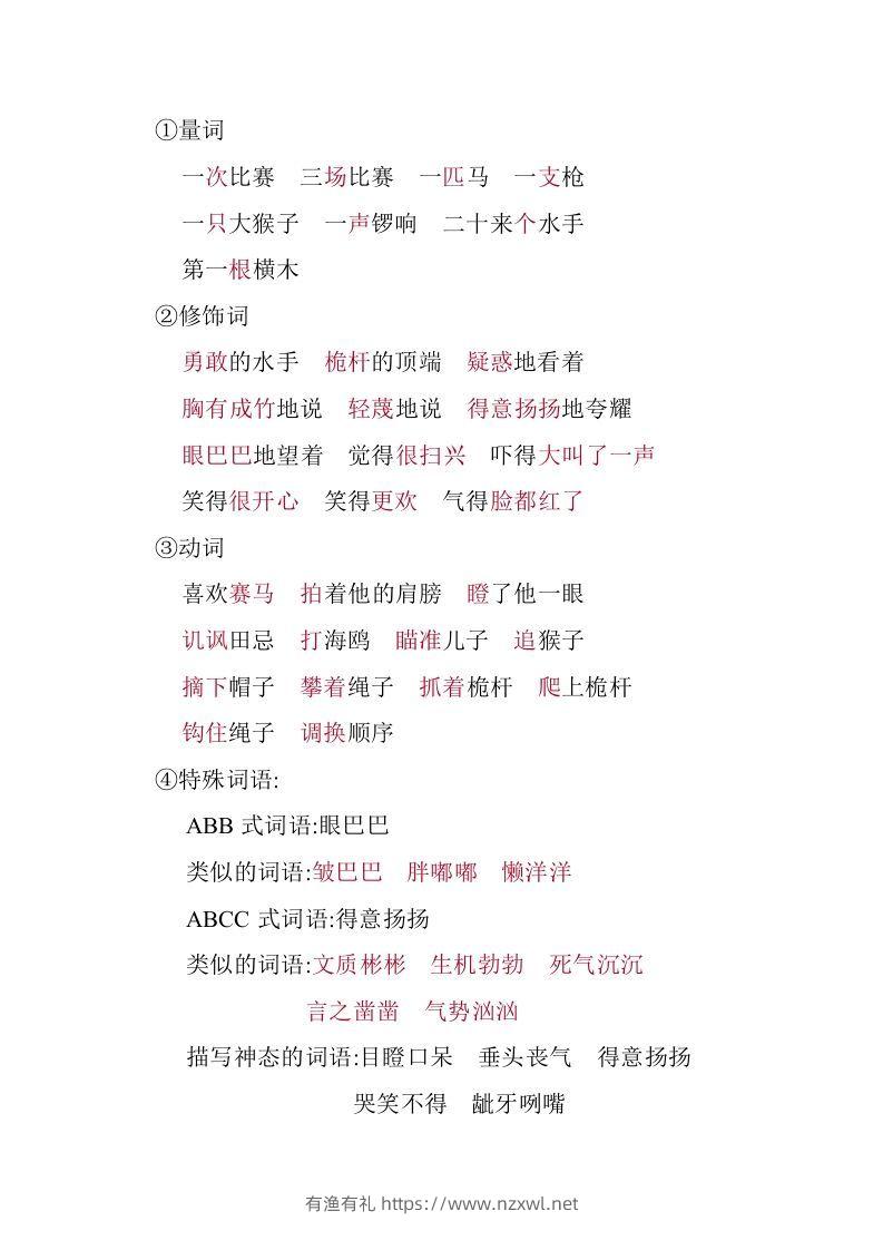 图片[3]-五年级语文下册05.第六单元知识小结（部编版）-有渔有礼