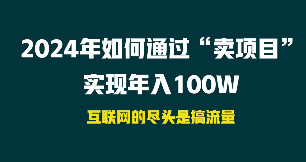 2024年如何通过“卖项目”实现年入100W-有渔有礼